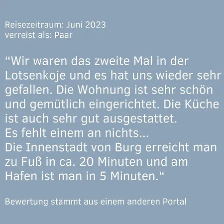 Lotsenkoje Fehmarn Mit Balkon&sauna, Perfekt Für Familien Apartment *